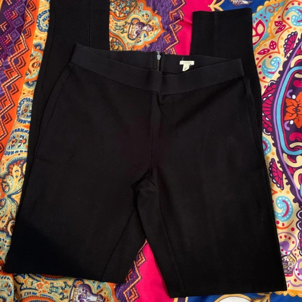 J. Crew black leggings size 4R.